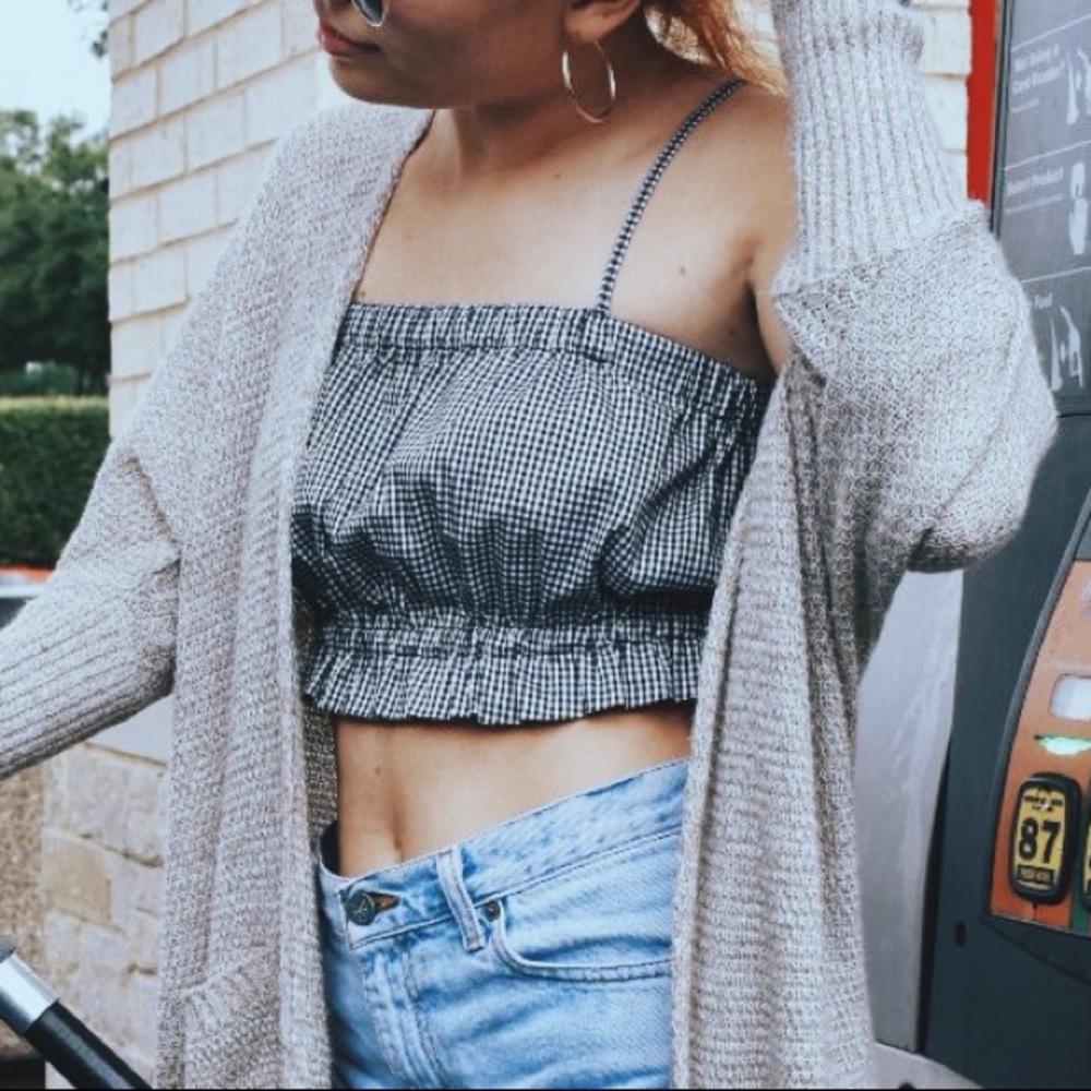 Gingham crop top